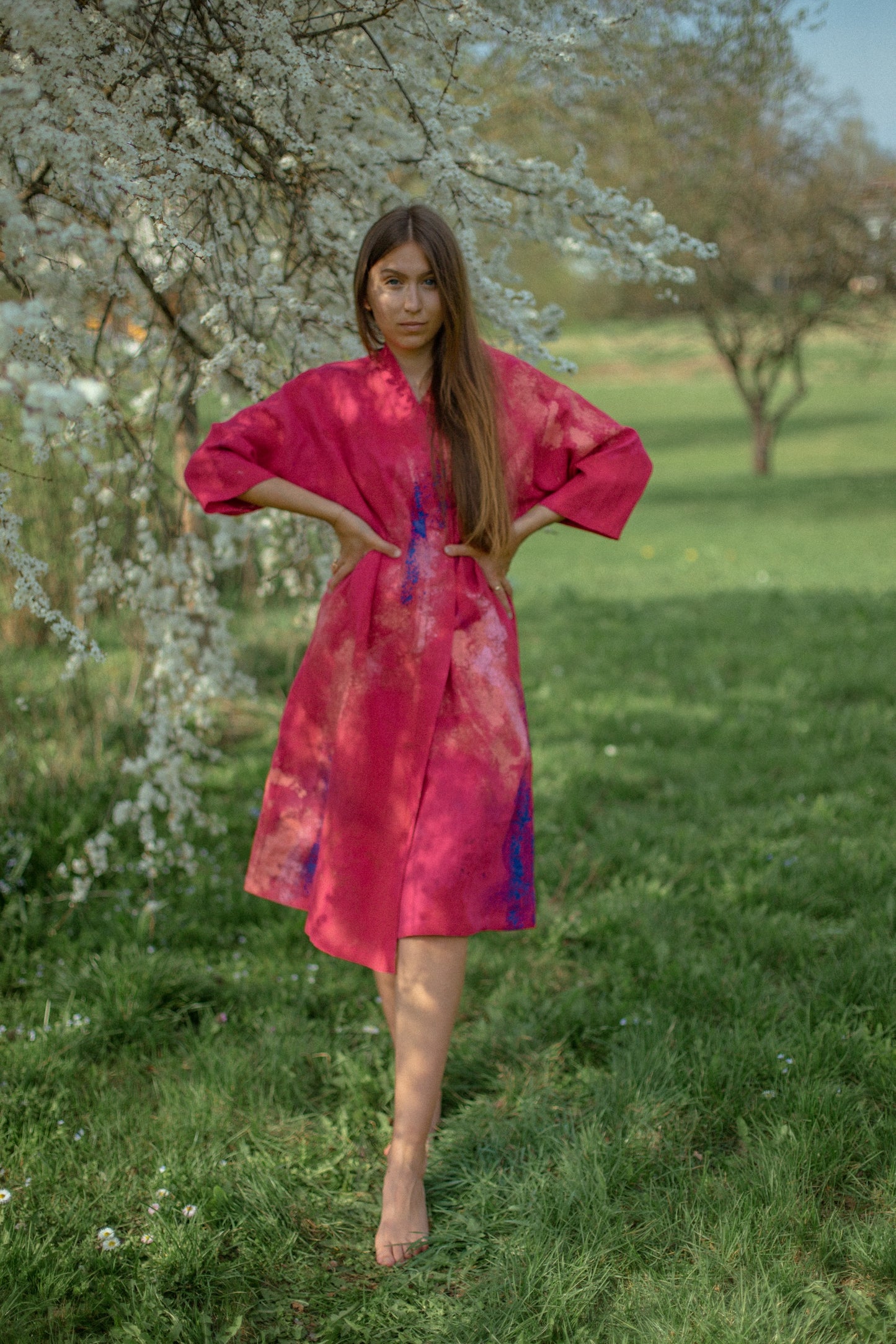 Aktuāli! Lina kleita "Maigā Vudstoka"