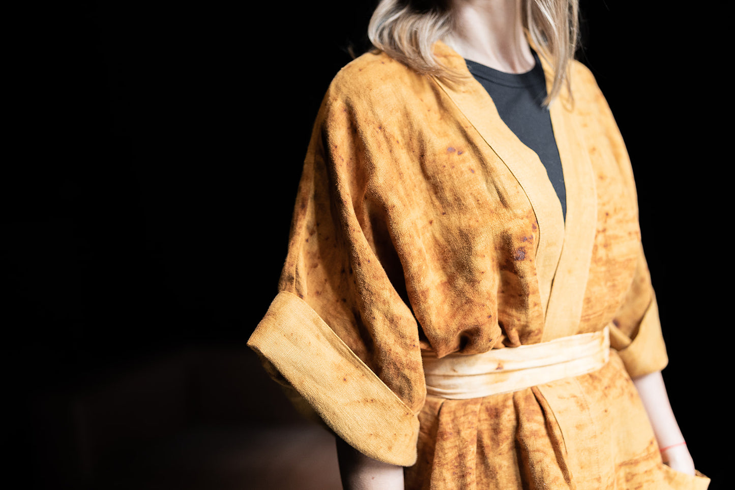 Rūsināta zīda kimono "Royal Rūsa"