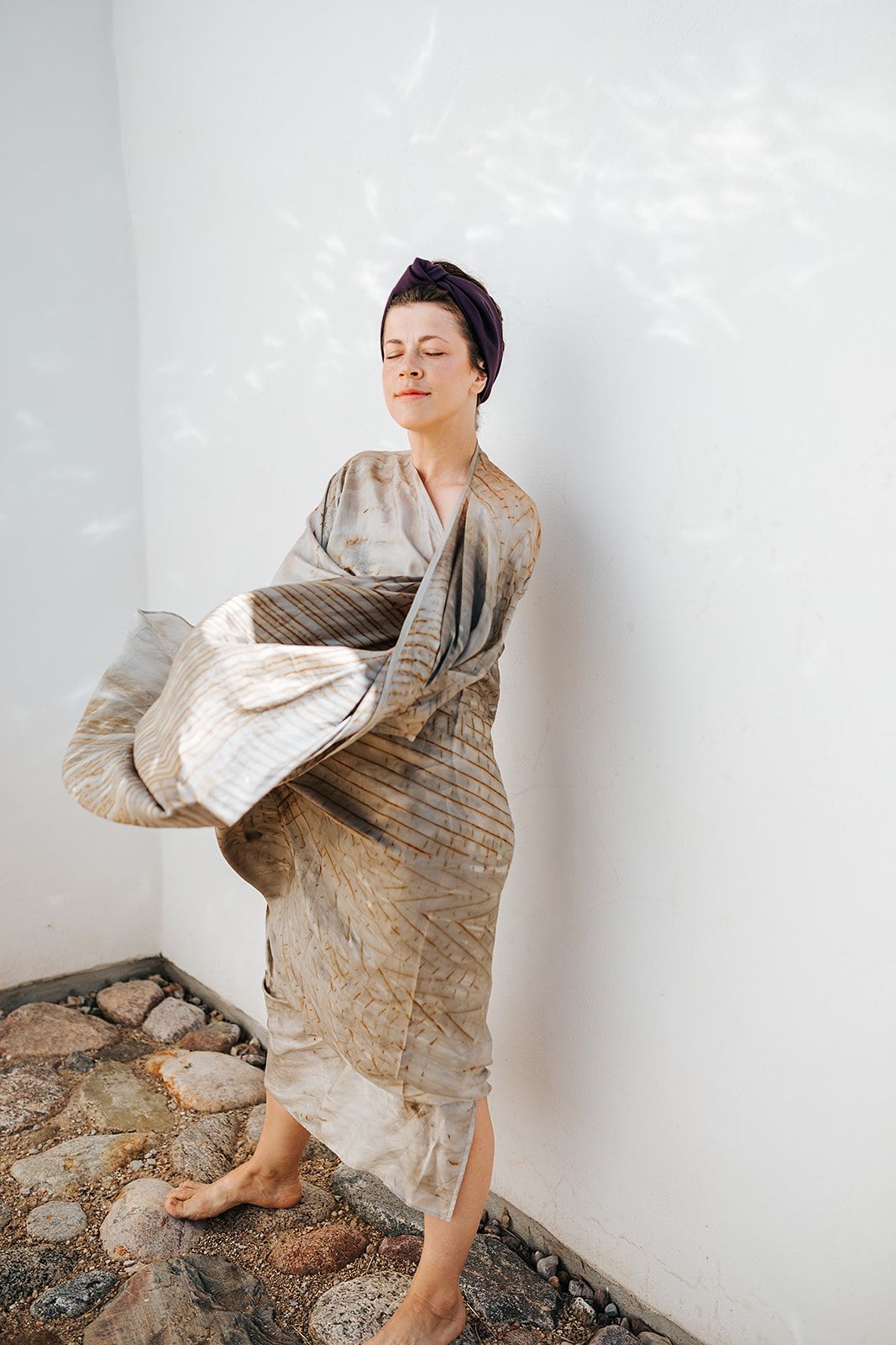Rūsināta zīda kimono "Royal Rūsa"