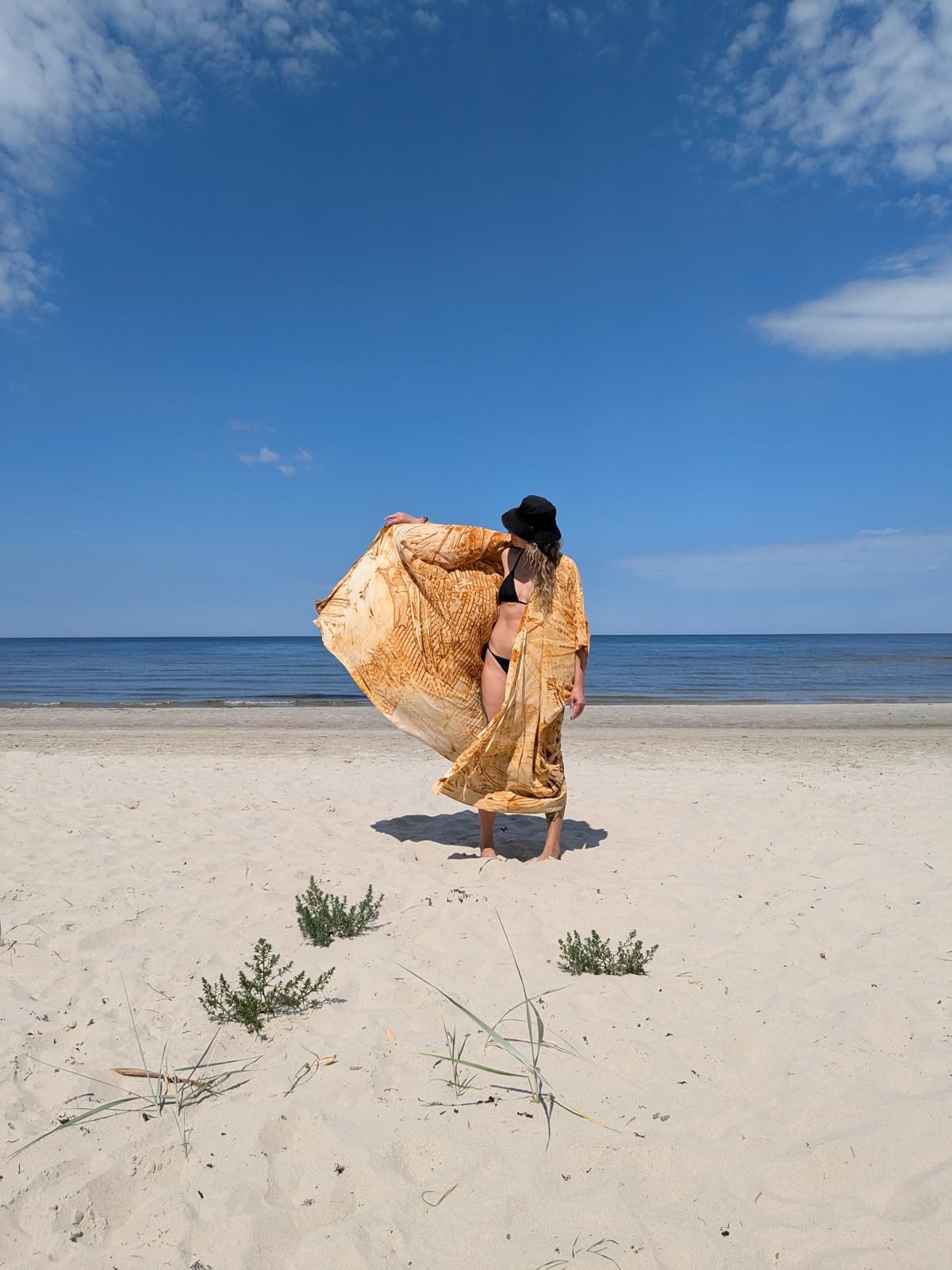 Rūsināta zīda kimono "Royal Rūsa"