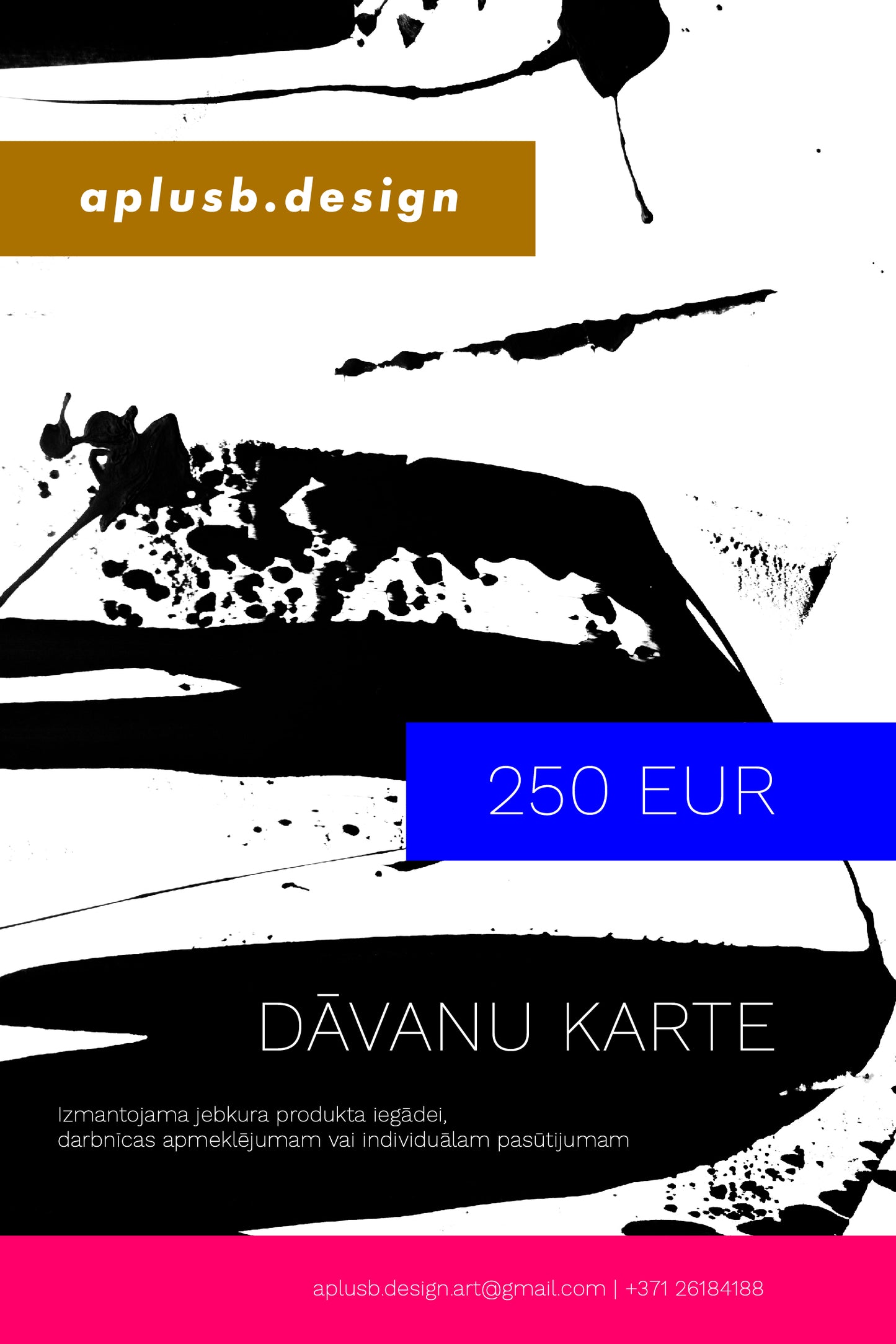 Dāvanu karte 250 EUR vērtībā