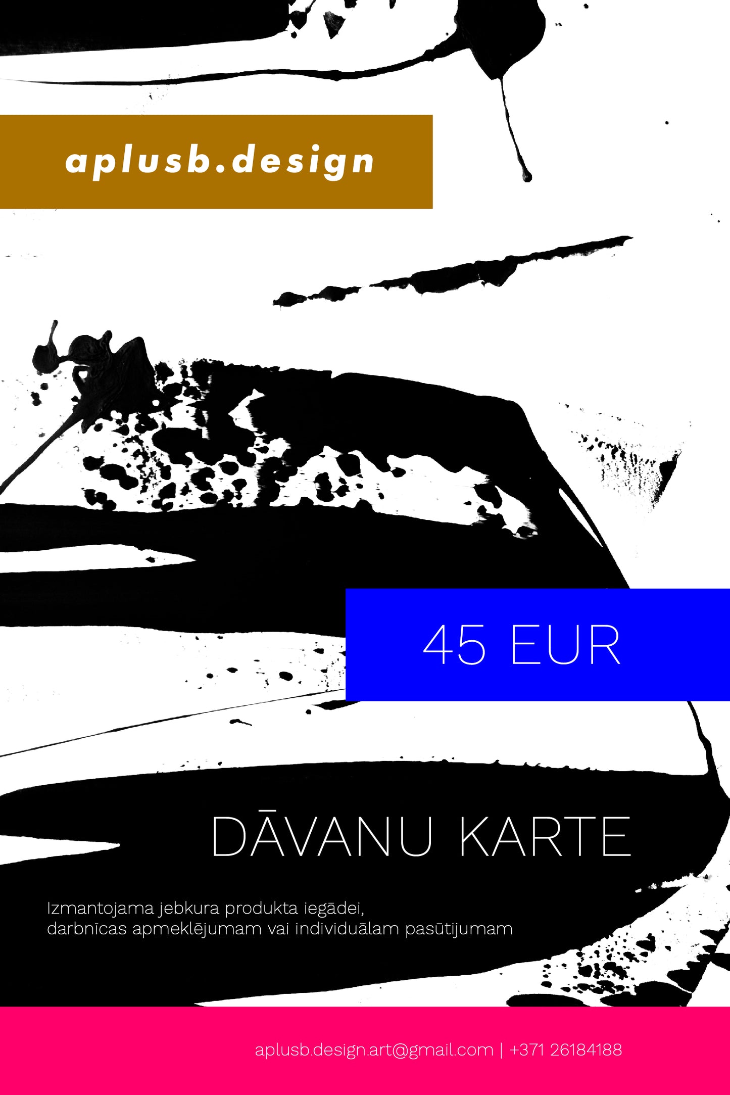 Dāvanu karte 45 EUR vērtībā