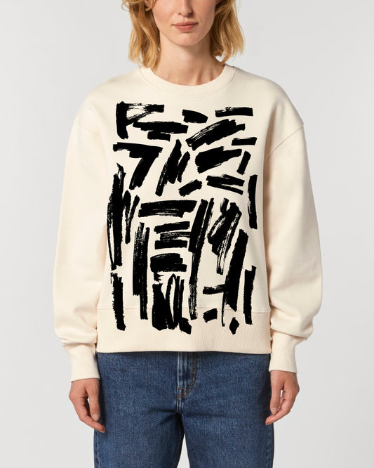 aaanew Balts "Manas kļūdas ir skaistas" UNISEX džemperis