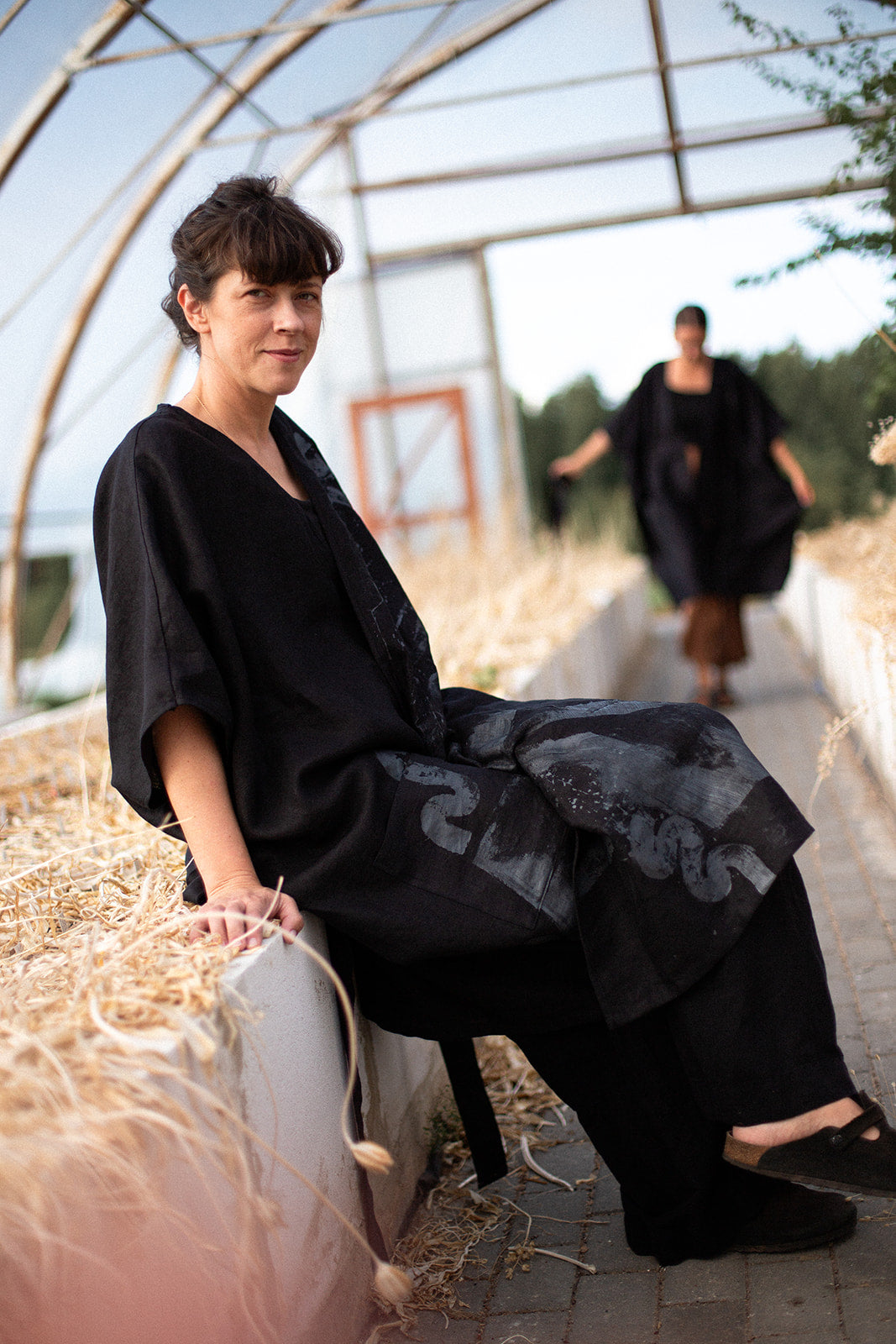 Lina īsais kimono "Drosme"
