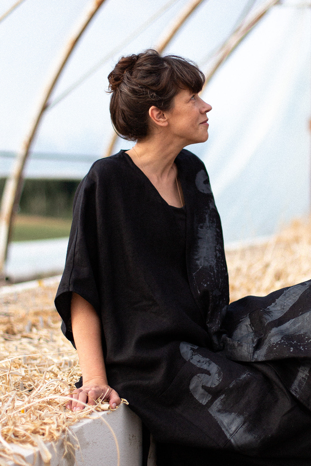 Lina īsais kimono "Drosme"